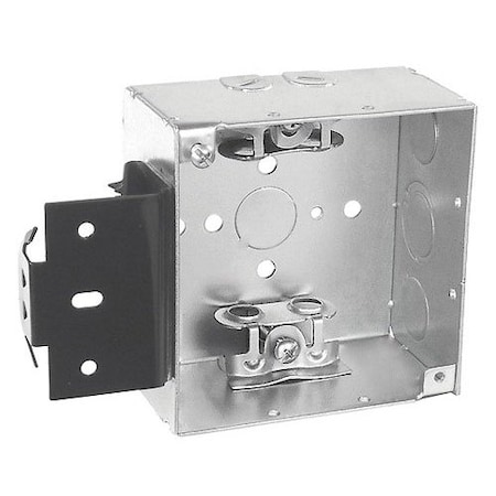 Southwire Electrical Box, 30.3 cu in, Square Box Type, 4 Gangs, Steel, Square Shape 52171-MSBX